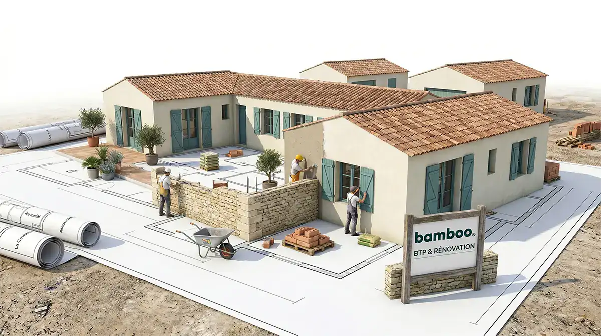 Site web pour artisans et bâtiment créé par Studio Bamboo